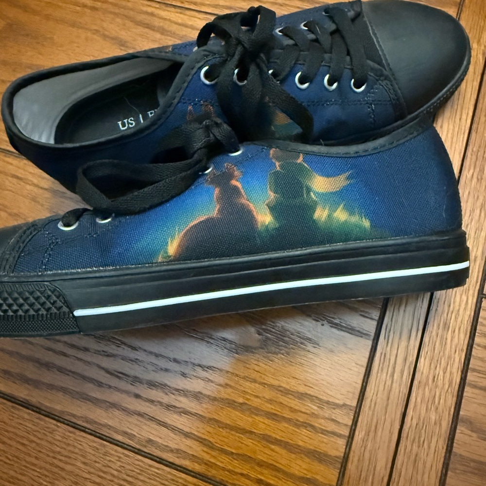 Unisex Blue/Black Little Prince Sneakers